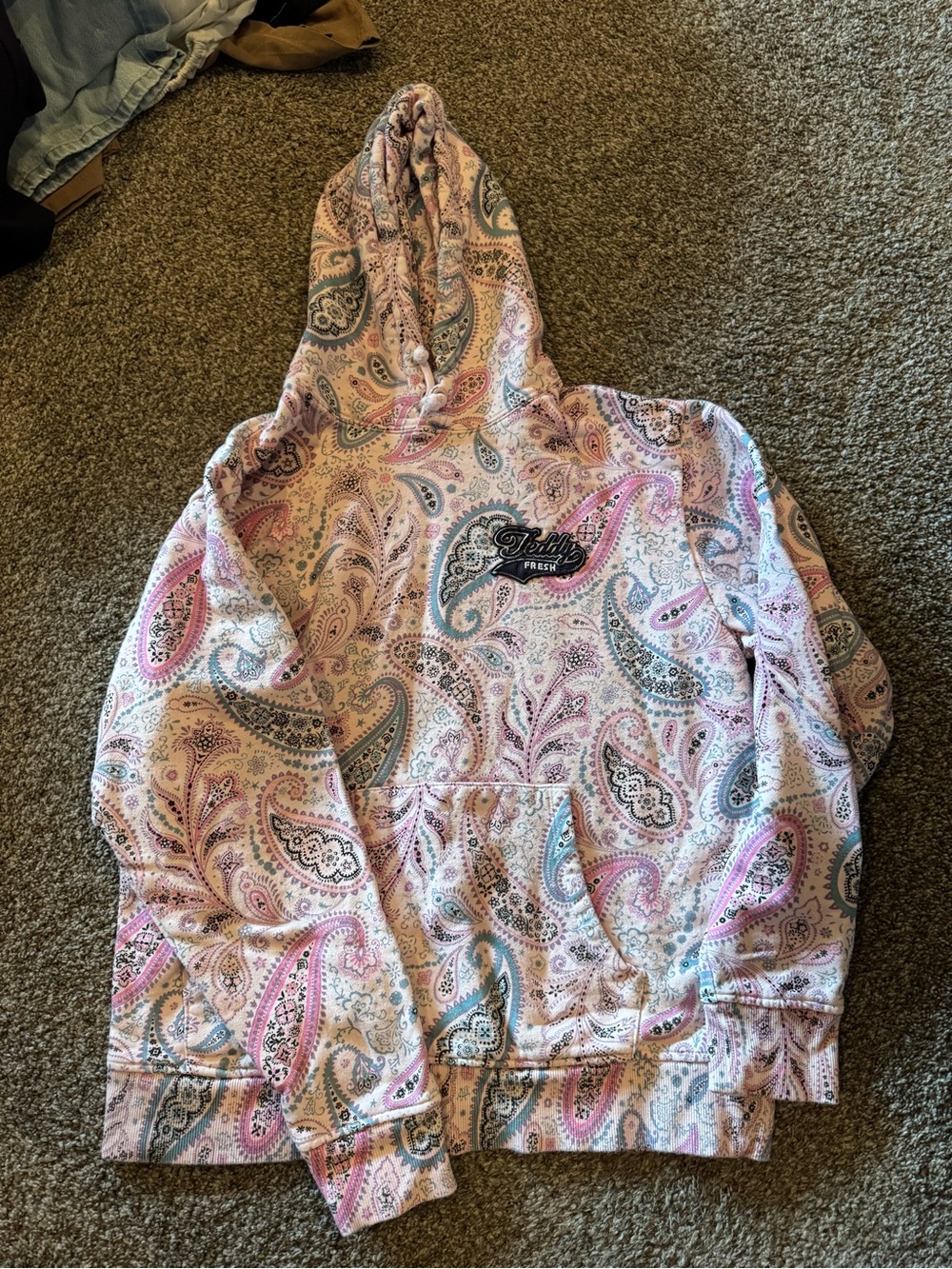 Teddy fresh Pink Paisley Hoodie